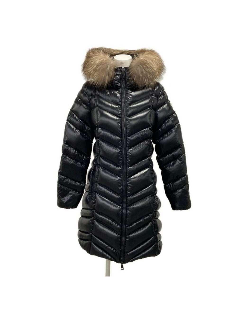 Moncler Down Coat S Fullmar Black Long Sleeve Winter 1